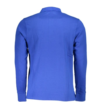 US GRAND POLO MEN'S LONG SLEEVED BLUE POLO SHIRT