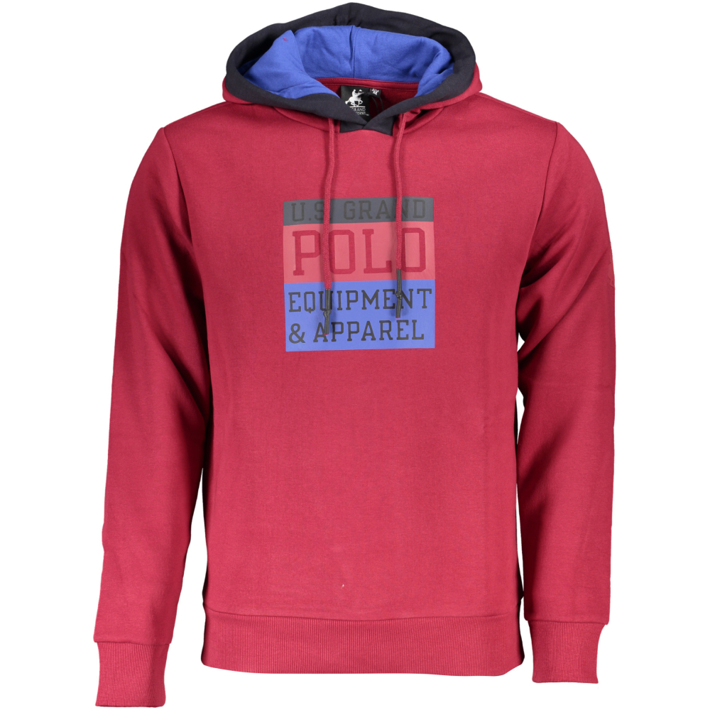 US GRAND POLO MEN'S RED HOODIE