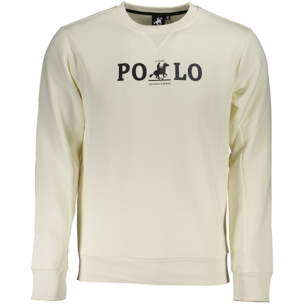 US GRAND POLO MEN'S WHITE SWEATSHIRT