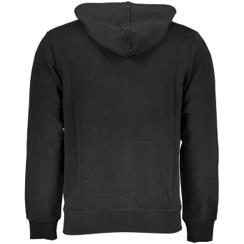 LA MARTINA MEN'S BLACK ZIPPED SWEATSHIRT WITH HOOD