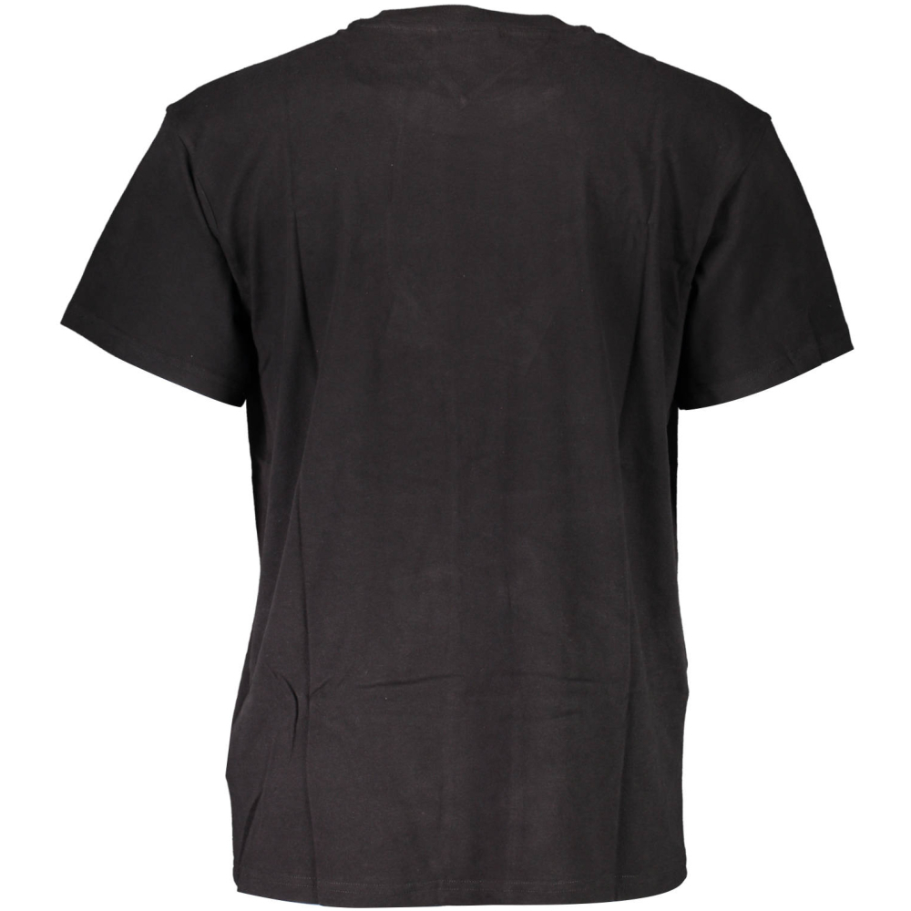 TOMMY HILFIGER MEN'S BLACK ORGANIC COTTON T-SHIRT