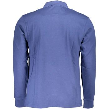 US GRAND POLO MEN'S BLUE LONG SLEEVED POLO SHIRT