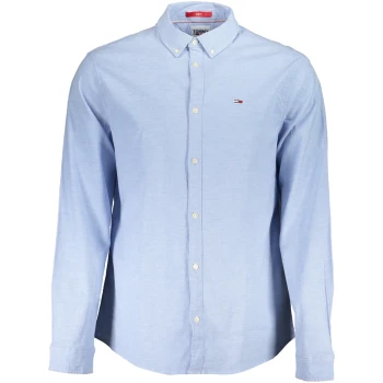 TOMMY HILFIGER MEN'S BLUE SLIM FIT SHIRT TOMMY HILFIGER MEN'S BLUE SLIM FIT SHIRT