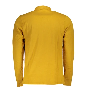 US GRAND POLO MEN'S YELLOW LONG SLEEVED POLO SHIRT