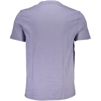 HUGO BOSS MEN'S ORGANIC COTTON VIOLET T-SHIRT HUGO BOSS MEN'S ORGANIC COTTON VIOLET T-SHIRT