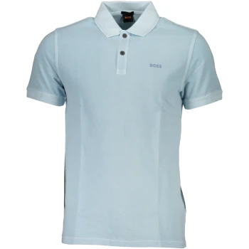 HUGO BOSS MEN'S BLUE SHORT SLEEVED POLO SHIRT