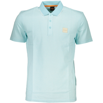 HUGO BOSS MEN'S BLUE SHORT SLEEVED POLO SHIRT