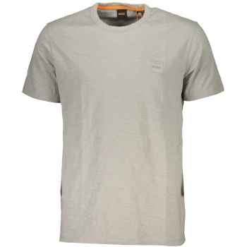 HUGO BOSS MEN'S ORGANIC COTTON GRAY T-SHIRT
