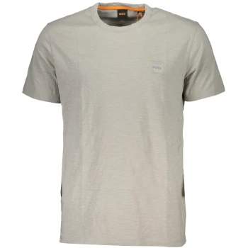 HUGO BOSS MEN'S ORGANIC COTTON GRAY T-SHIRT