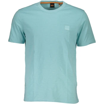HUGO BOSS MEN'S ORGANIC COTTON BLUE T-SHIRT