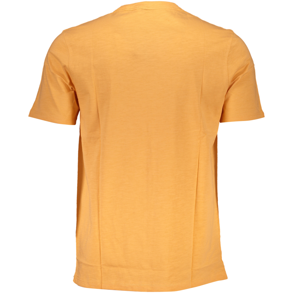 HUGO BOSS MEN'S ORANGE ORGANIC COTTON T-SHIRT