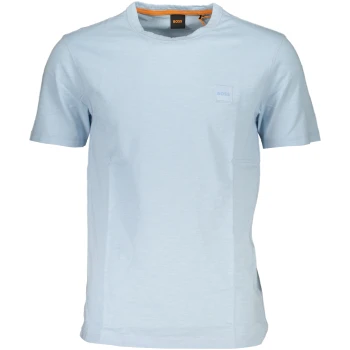 HUGO BOSS MEN'S BLUE ORGANIC COTTON T-SHIRT