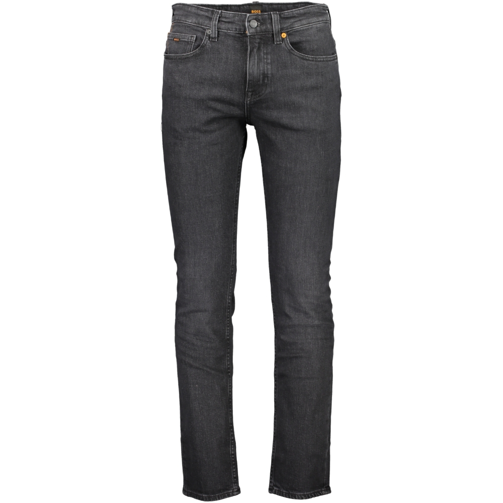 HUGO BOSS MEN'S BLACK SLIM FIT JEANS