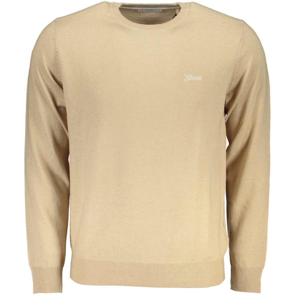 GUESS BEIGE MEN'S SWEATER