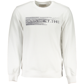 GUESS WHITE MEN'S ORGANIC COTTON T-SHIRT