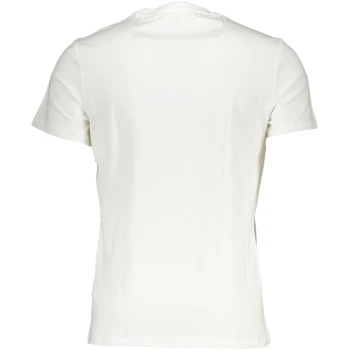 GUESS WHITE MEN'S ORGANIC COTTON T-SHIRT