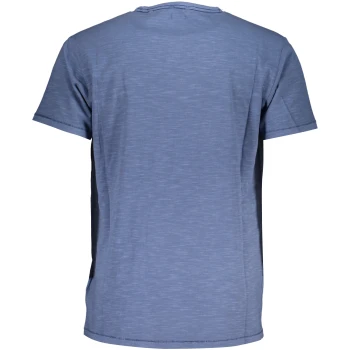 GUESS MEN'S ORGANIC COTTON BLUE T-SHIRT