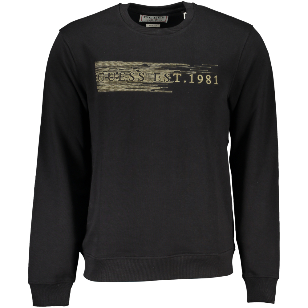 GUESS BLACK MEN'S SLIM FIT SWEATSHIRT