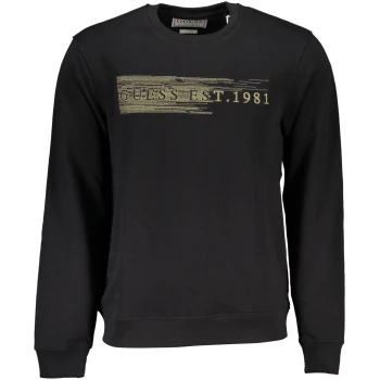 GUESS BLACK MEN'S ORGANIC COTTON T-SHIRT
