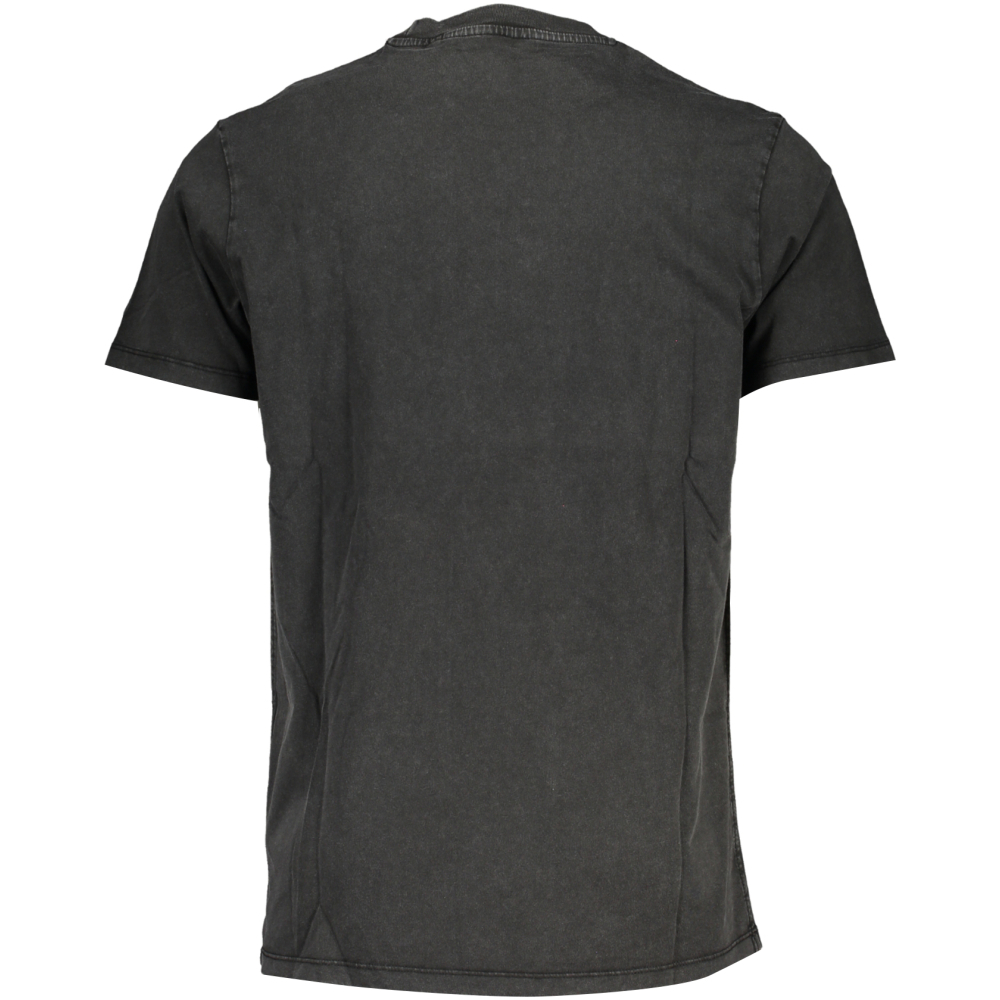 GUESS BLACK MEN'S ORGANIC COTTON T-SHIRT