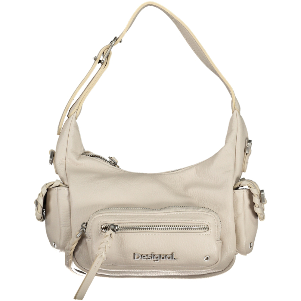 DESIGUAL WHITE WOMEN'S SHOULDER BAG