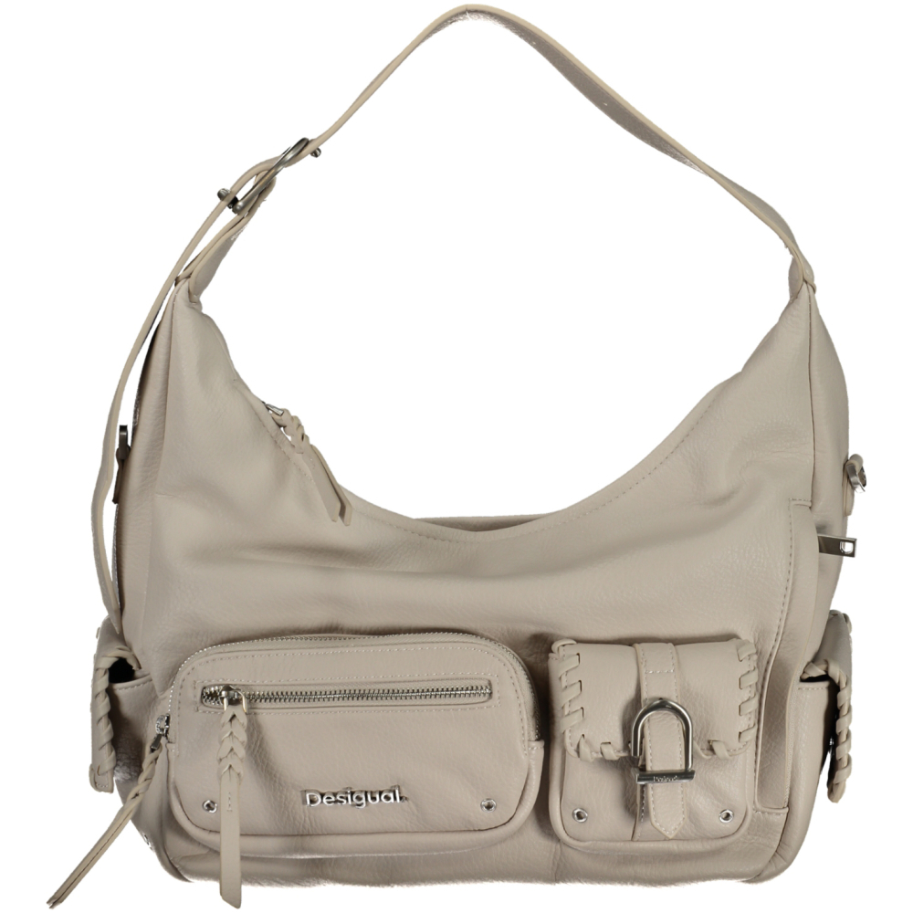 DESIGUAL WHITE WOMEN'S SHOULDER BAG