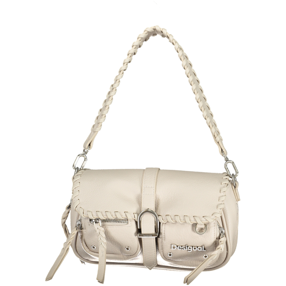 DESIGUAL WHITE WOMEN'S SHOULDER BAG