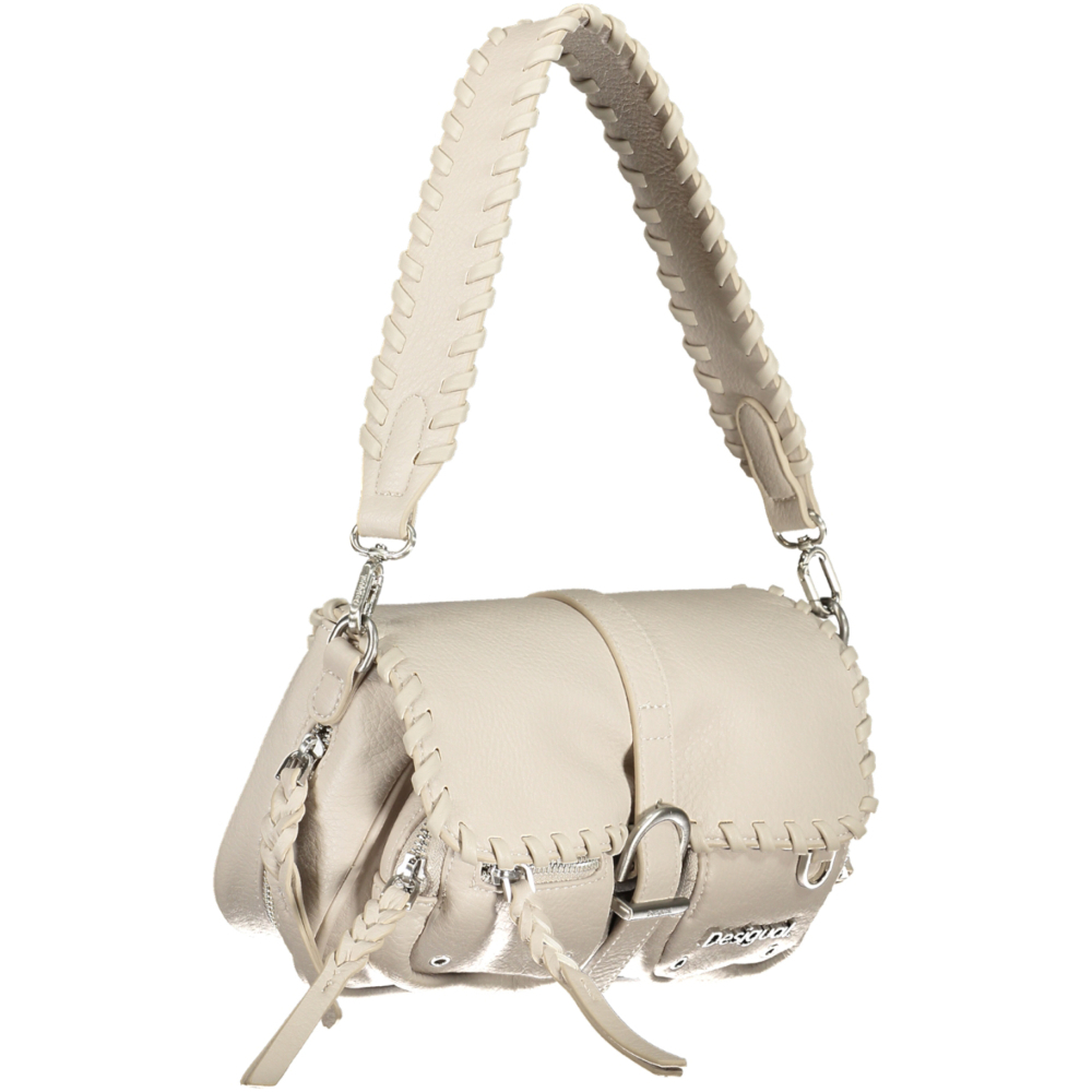 DESIGUAL WHITE WOMEN'S SHOULDER BAG