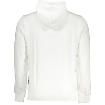 NAPAPIJRI MEN'S WHITE ZIPPED HOODIE