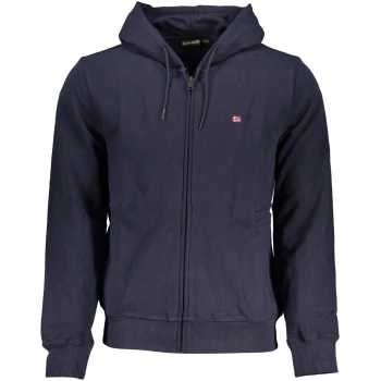 NAPAPIJRI MEN'S NAVY BLUE ZIPPED SWEATSHIRT