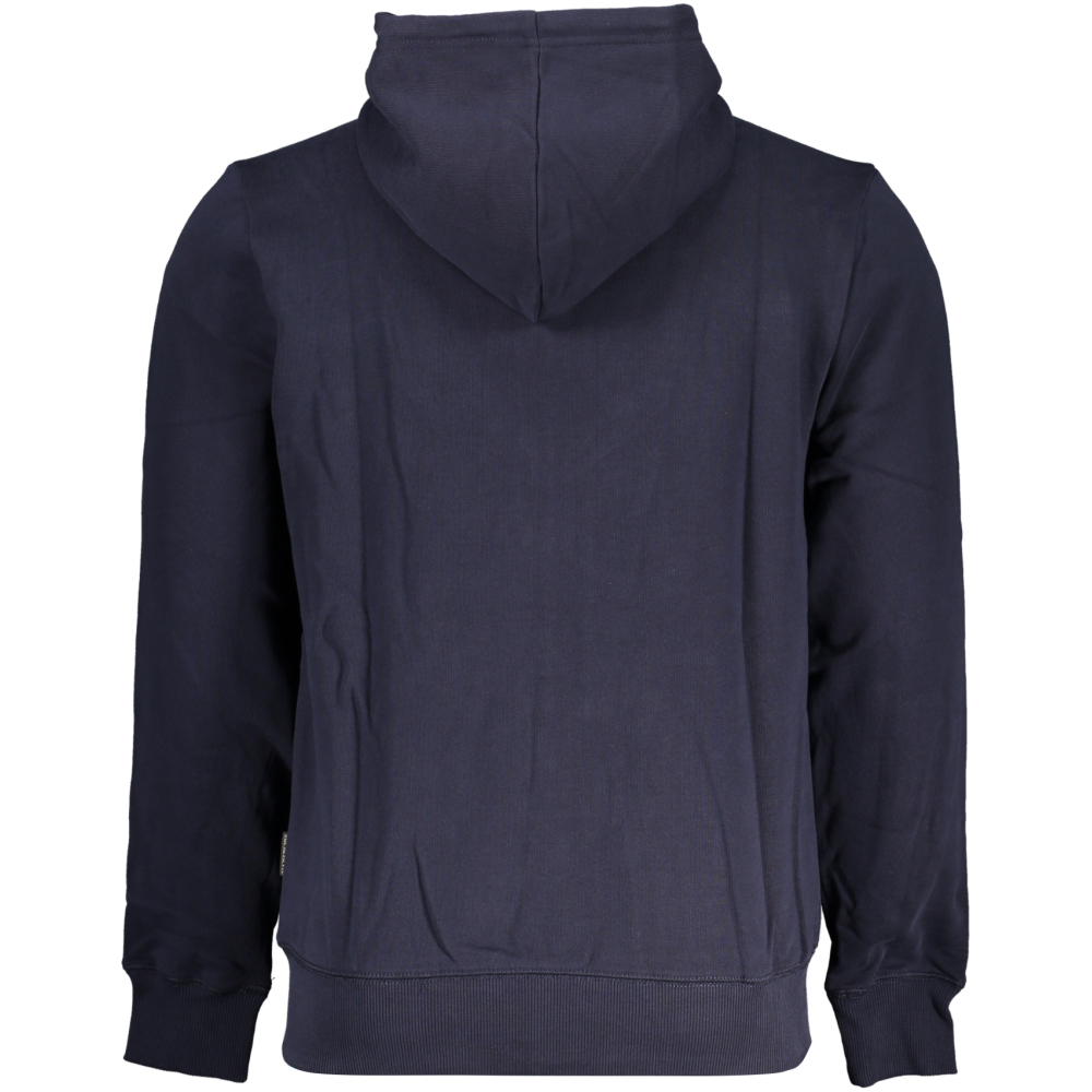 NAPAPIJRI MEN'S NAVY BLUE ZIPPED SWEATSHIRT