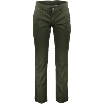 HUGO BOSS MILITARY GREEN MEN'S CHINO TROUSERS HUGO BOSS MILITARY GREEN MEN'S CHINO TROUSERS