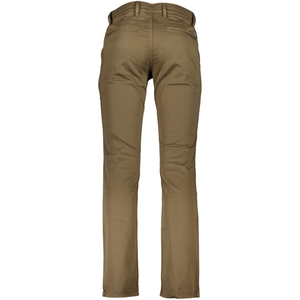 HUGO BOSS MEN'S BROWN SLIM FIT TROUSERS