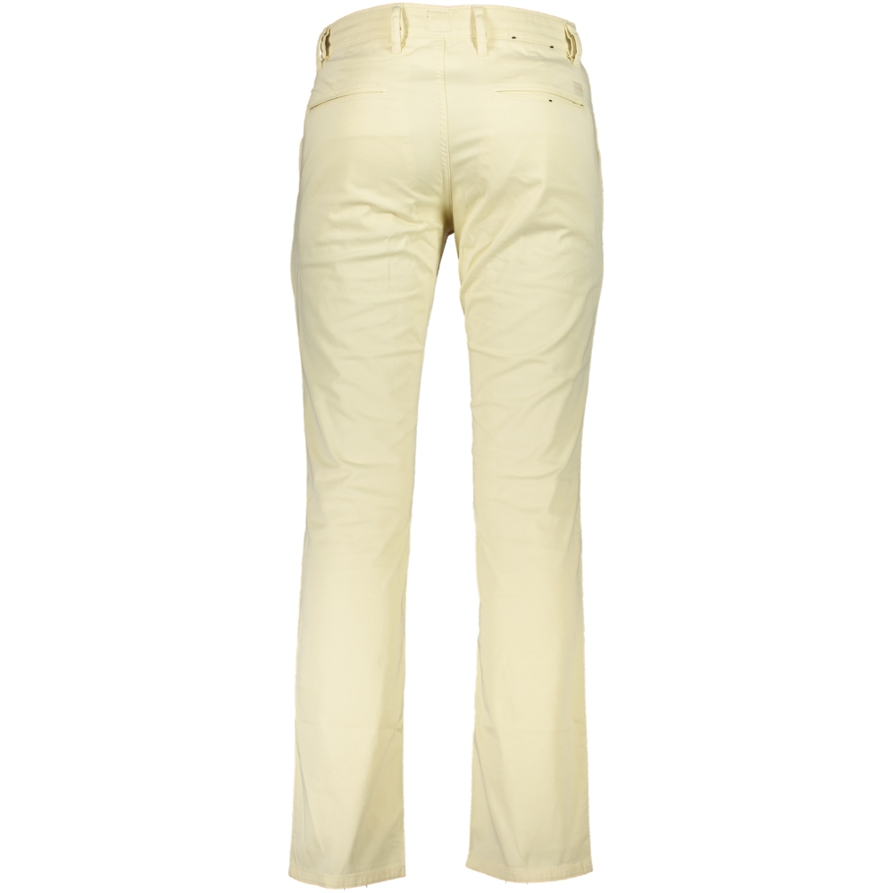 HUGO BOSS MEN'S BEIGE SLIM FIT TROUSERS