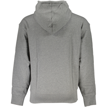 HUGO BOSS MEN'S GRAY LOGO HOODIE