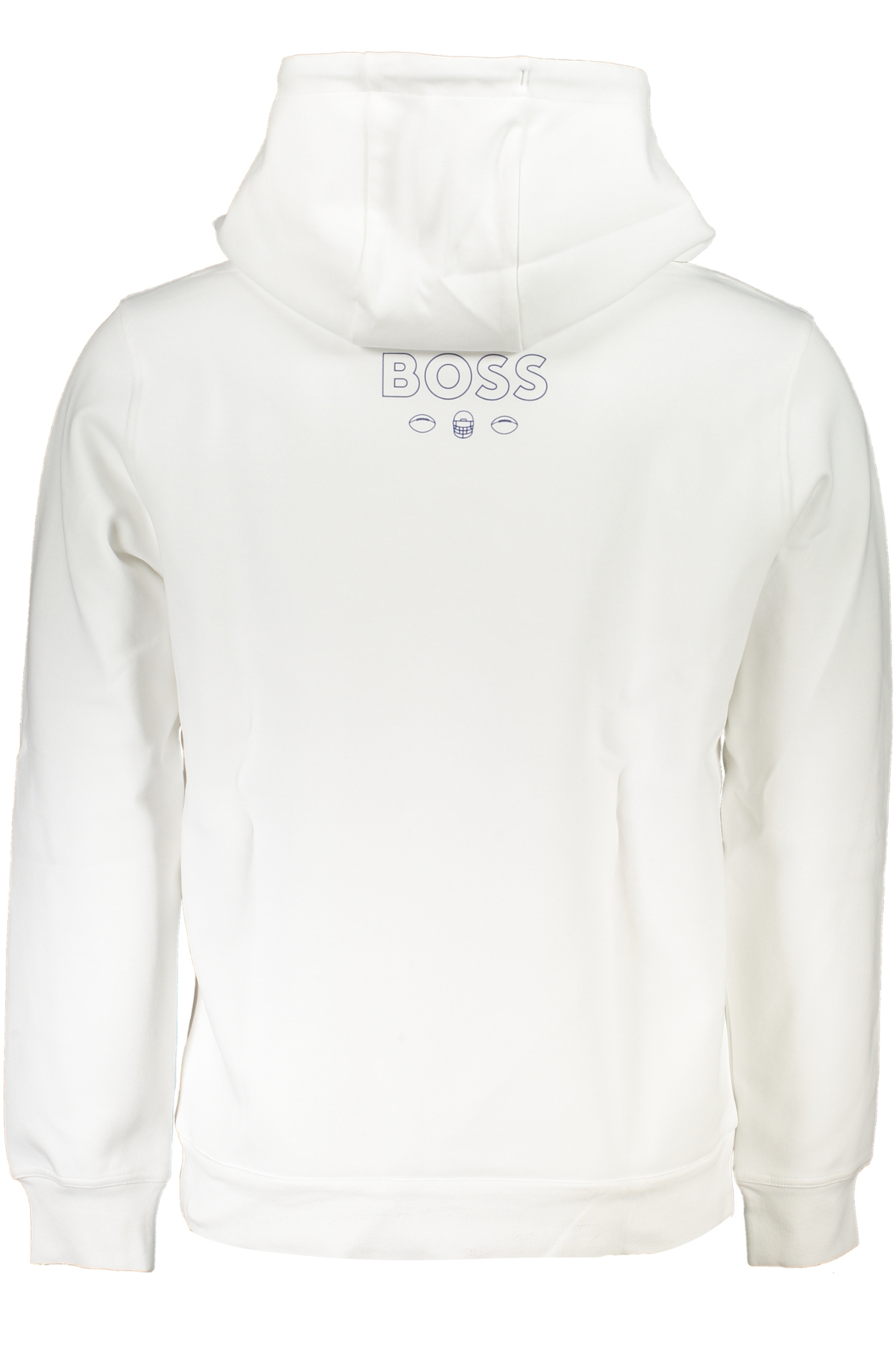 HUGO BOSS MEN'S WHITE HOODIE HUGO BOSS MEN'S WHITE HOODIE