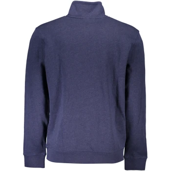 HUGO BOSS MEN'S NAVY BLUE HALF ZIP SWEATSHIRT