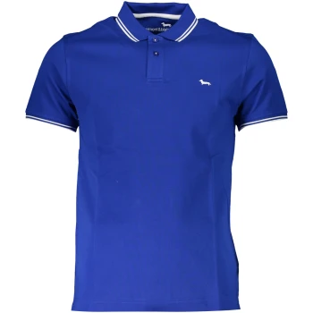 HARMONT & BLAINE MEN'S BLUE SHORT SLEEVED POLO SHIRT HARMONT & BLAINE MEN'S BLUE SHORT SLEEVED POLO SHIRT