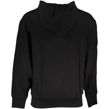 HUGO BOSS MEN'S BLACK LOGO HOODIE