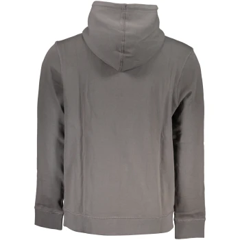 HUGO BOSS MEN'S GRAY ORGANIC COTTON HOODIE
