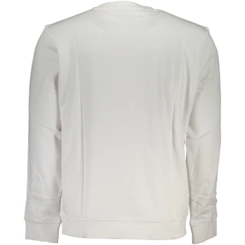 HUGO BOSS MEN'S WHITE ORGANIC COTTON SWEATSHIRT
