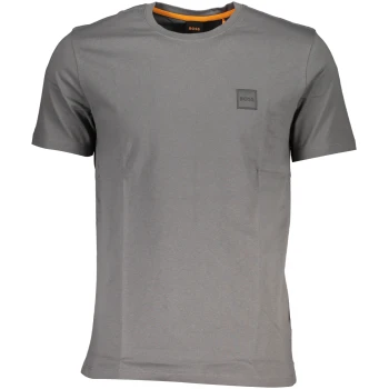 HUGO BOSS MEN'S GRAY ORGANIC COTTON T-SHIRT