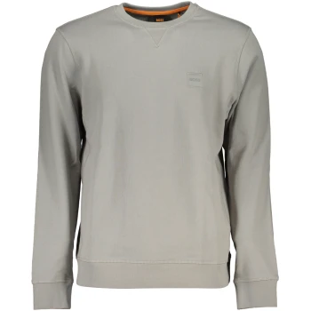 HUGO BOSS MEN'S GRAY ORGANIC COTTON SWEATSHIRT