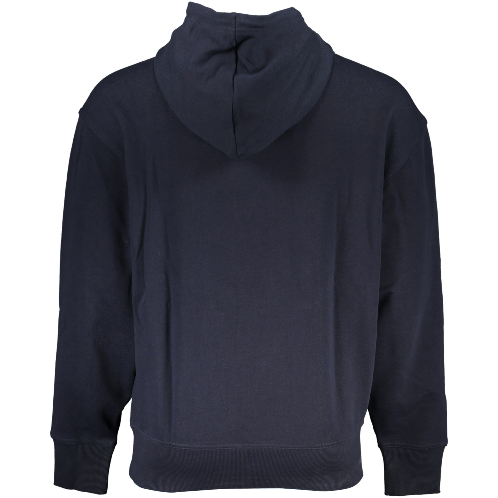 HUGO BOSS MEN'S NAVY BLUE LOGO HOODIE