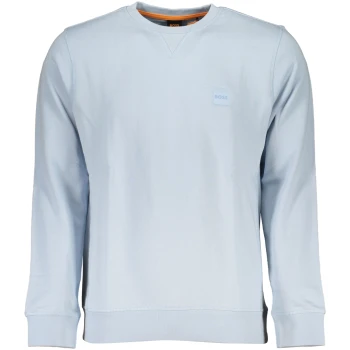 HUGO BOSS MEN'S BLUE ORGANIC COTTON SWEATSHIRT