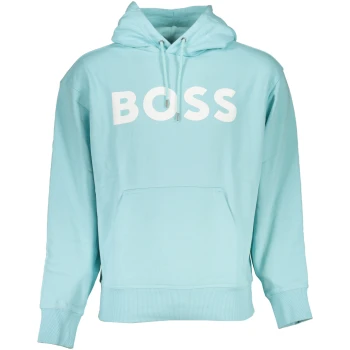HUGO BOSS MEN'S BLUE LOGO HOODIE