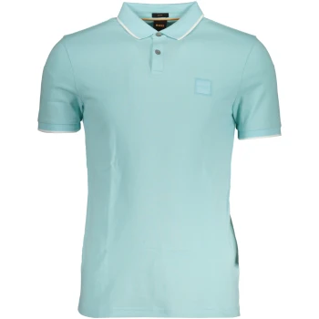 HUGO BOSS MEN'S BLUE SHORT SLEEVED POLO SHIRT