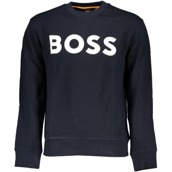 HUGO BOSS MEN'S NAVY BLUE LOGO SWEATSHIRT