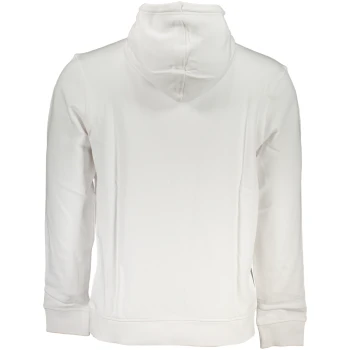 HUGO BOSS MEN'S ORGANIC COTTON WHITE HOODIE HUGO BOSS MEN'S ORGANIC COTTON WHITE HOODIE