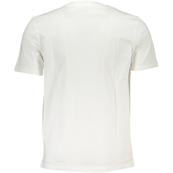 HUGO BOSS MEN'S WHITE ORGANIC COTTON LOGO T-SHIRT